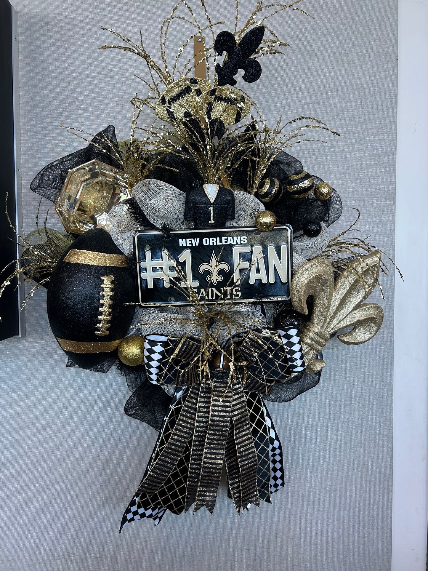 Saints Game Day Glory Wreath