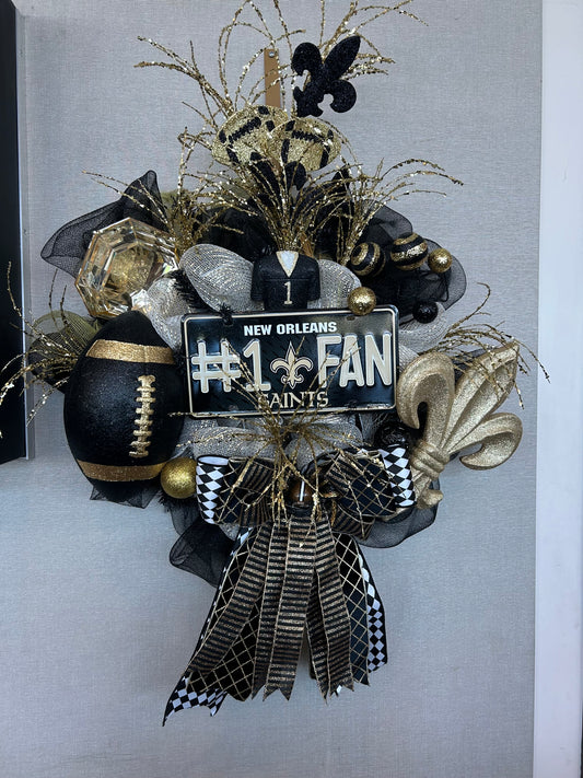 Saints Game Day Glory Wreath