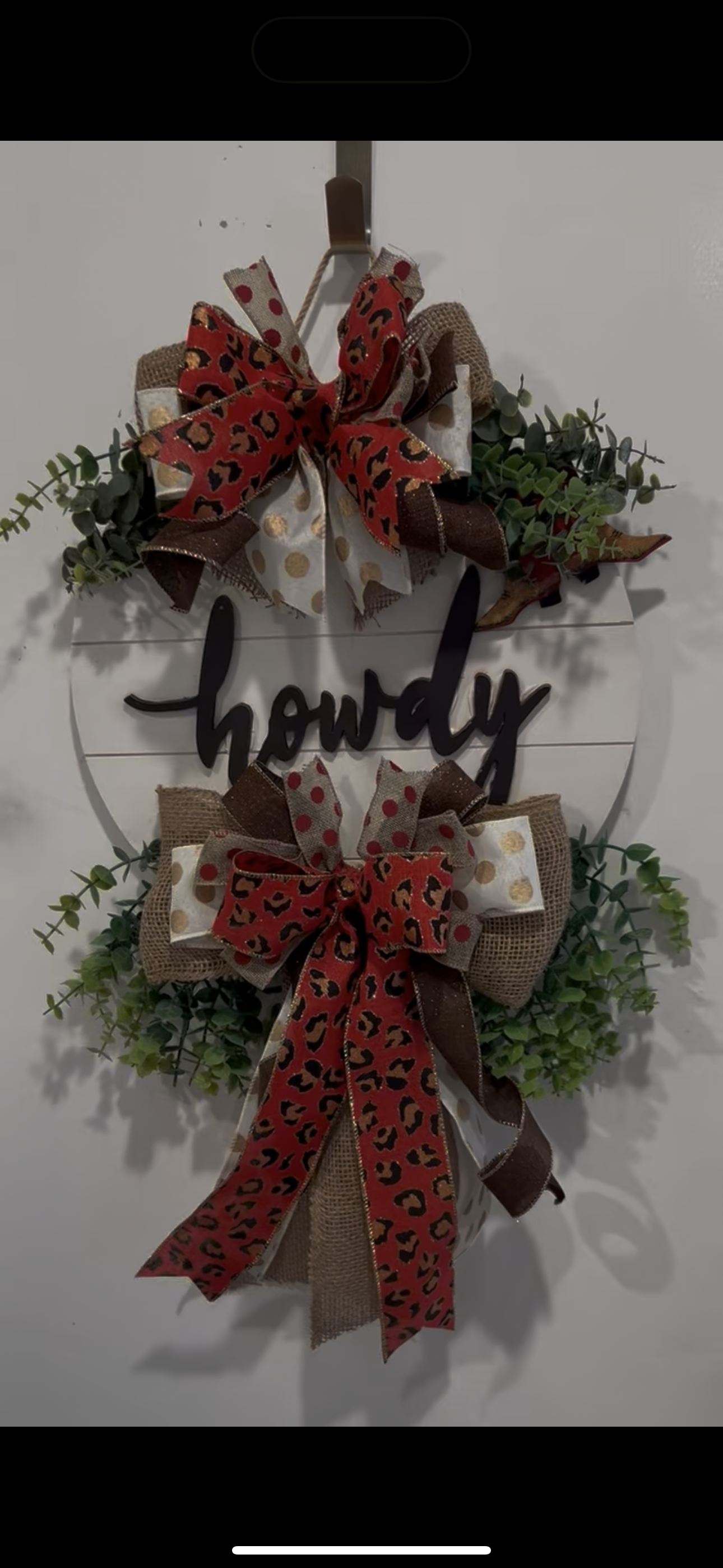 Howdy Wild Style Door Hanger