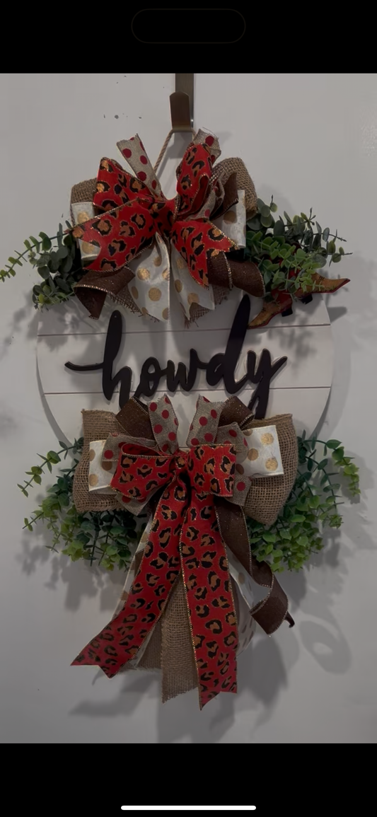 Howdy Wild Style Door Hanger