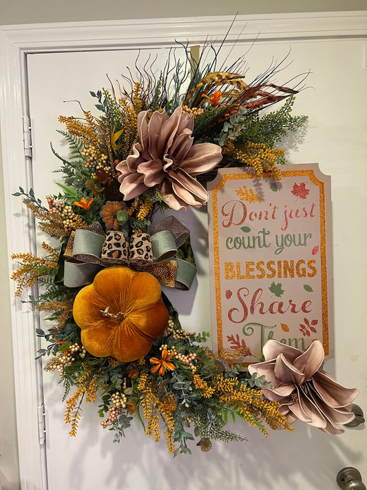 Harvest Blessings Wreath