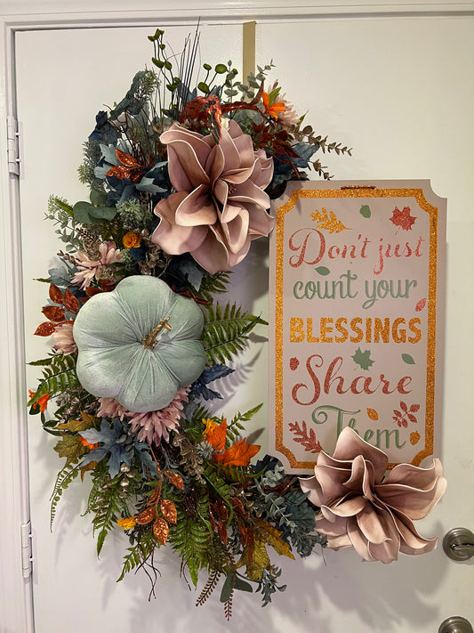 Fall Blessings Wreath